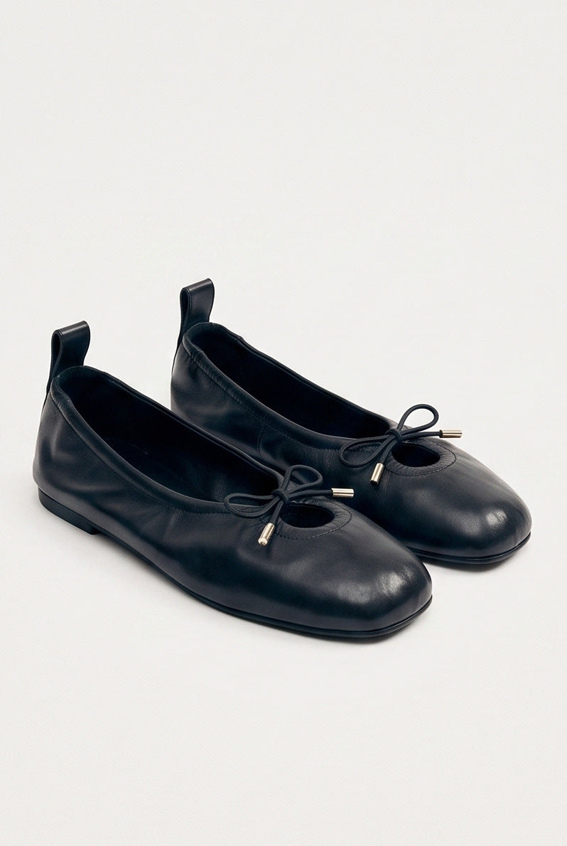 Ballerines Colette coloris Noir - vue de trois quarts, la paire