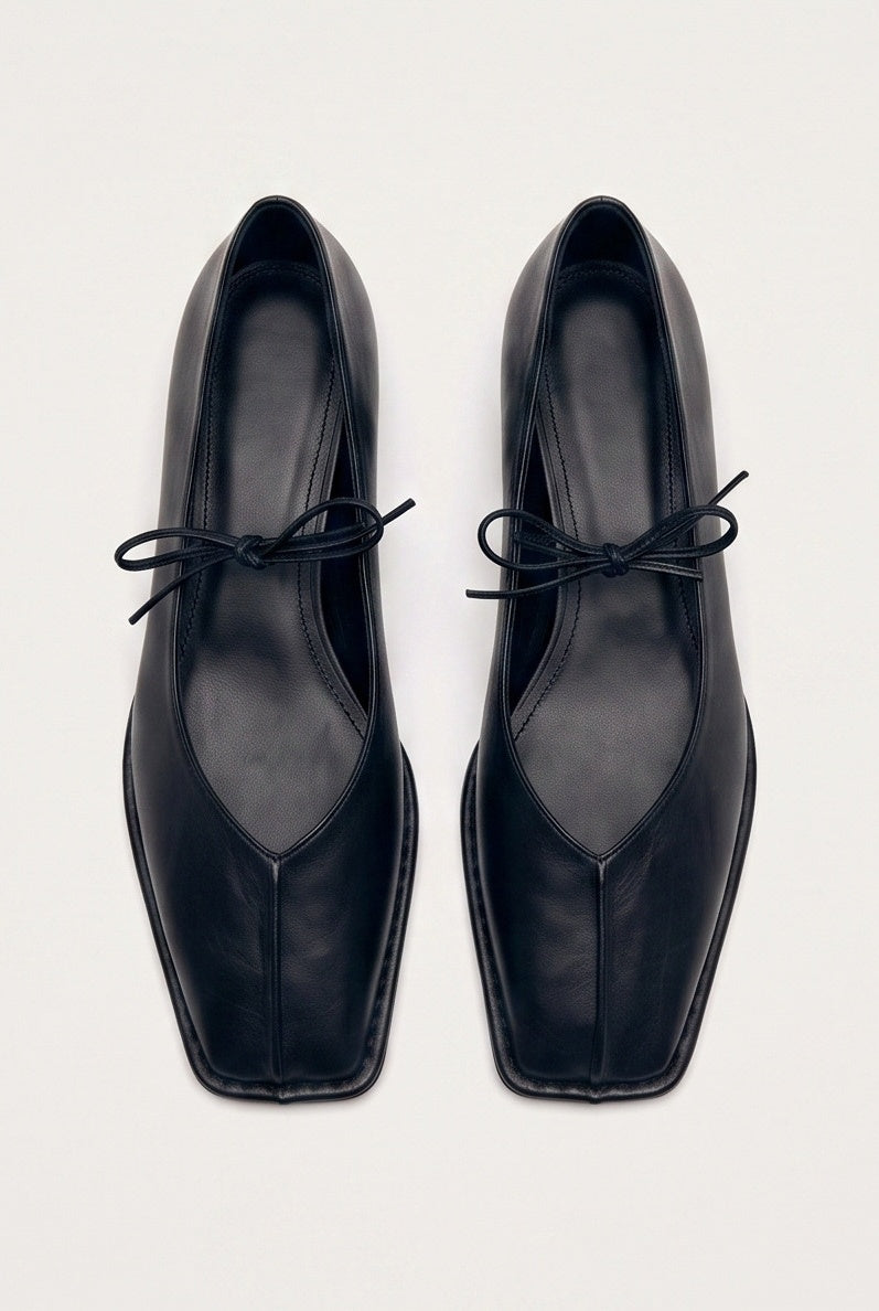 Ballerines Modèle 01 coloris Noir - vue de dessus