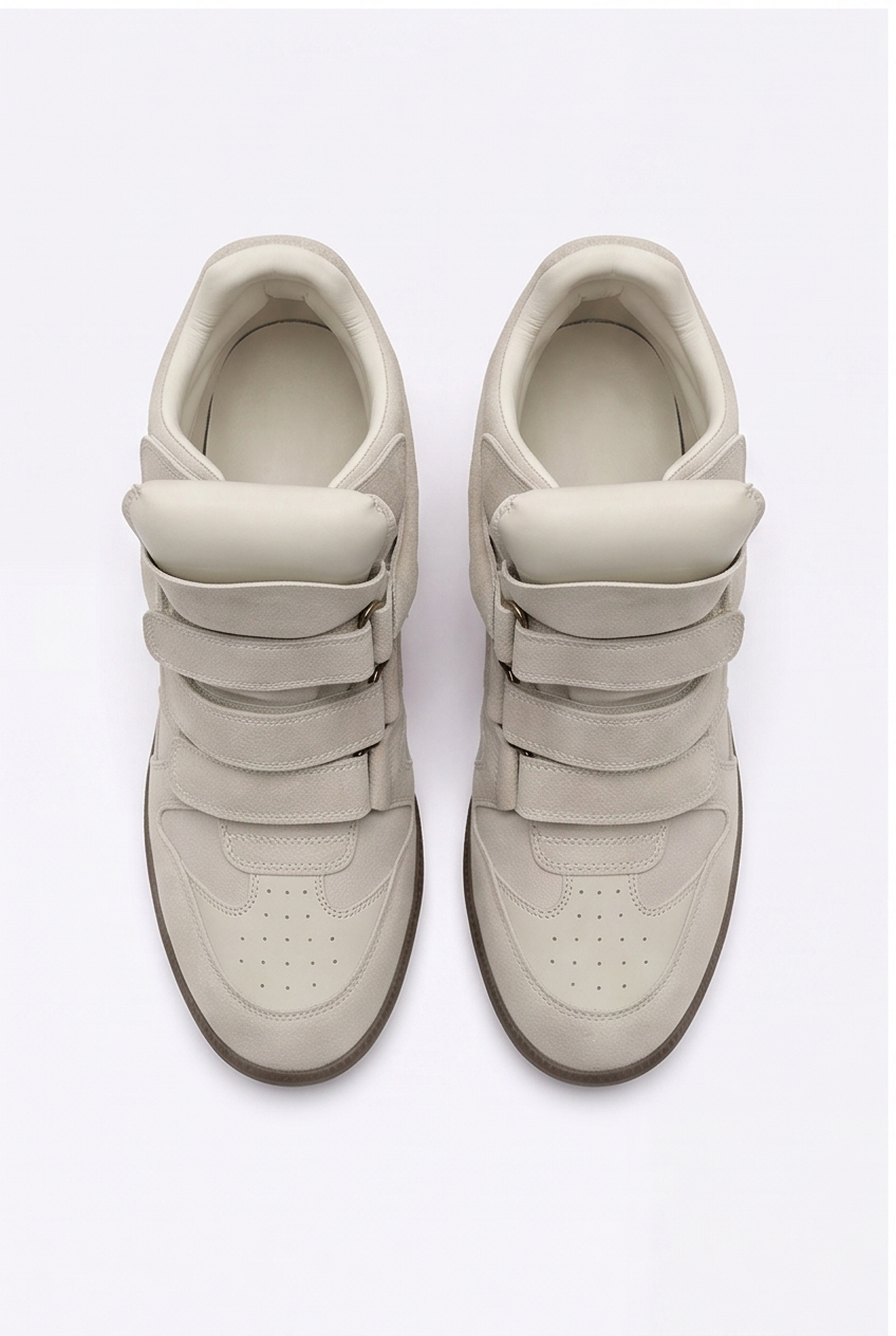Baskets Livia coloris Crème - vue de dessus