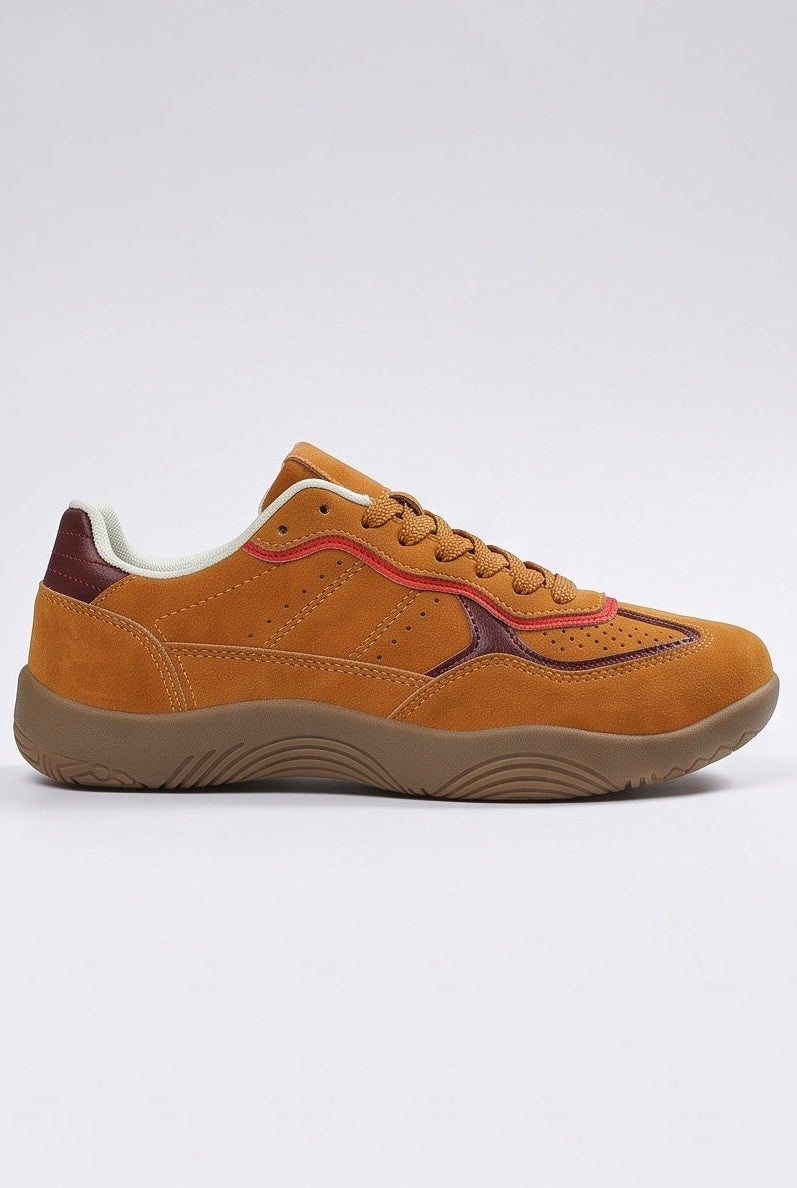 Baskets Rétro coloris Orange - vue de profil