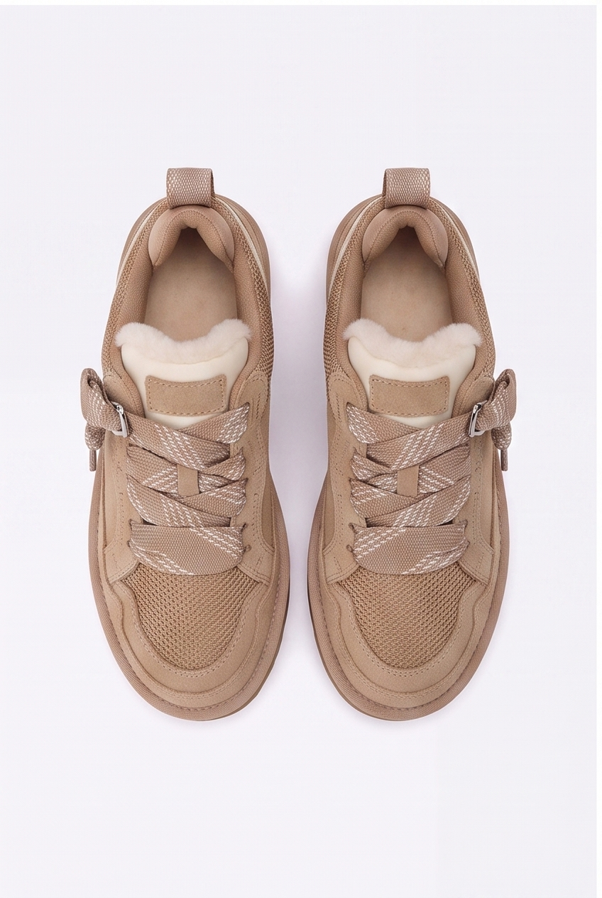 Baskets Romane coloris Sable - vue de dessus