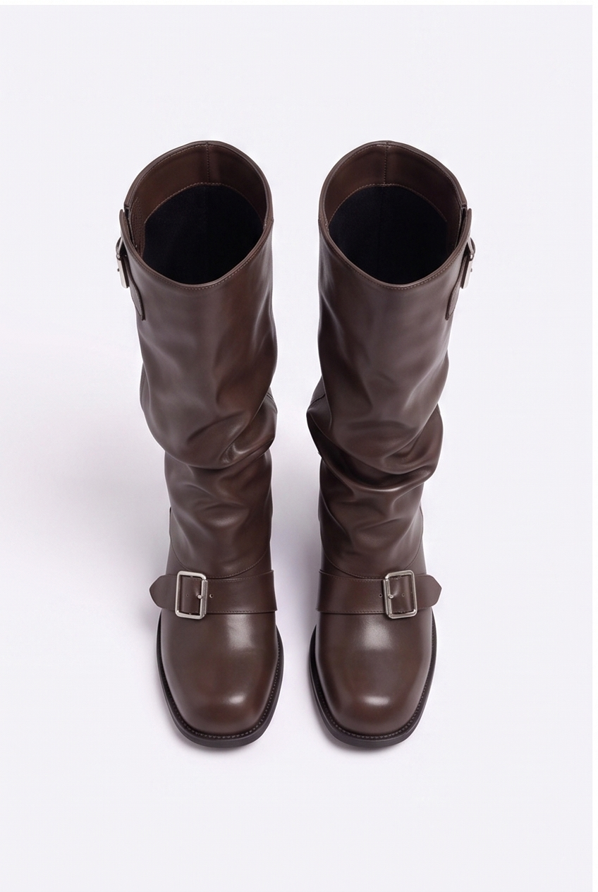 Bottes Camille coloris Marron - vue de dessus