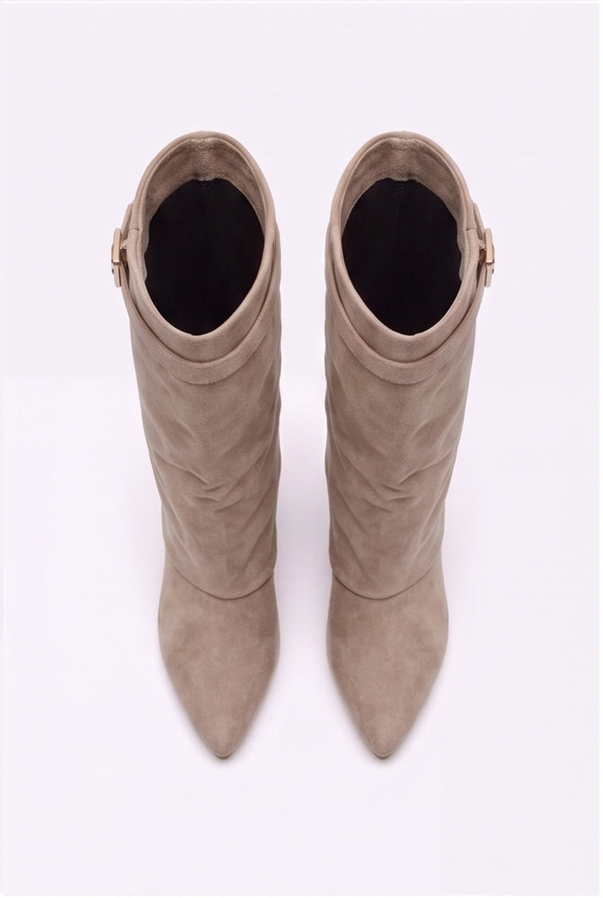 Bottes Ondine coloris Taupe - vue de dessus