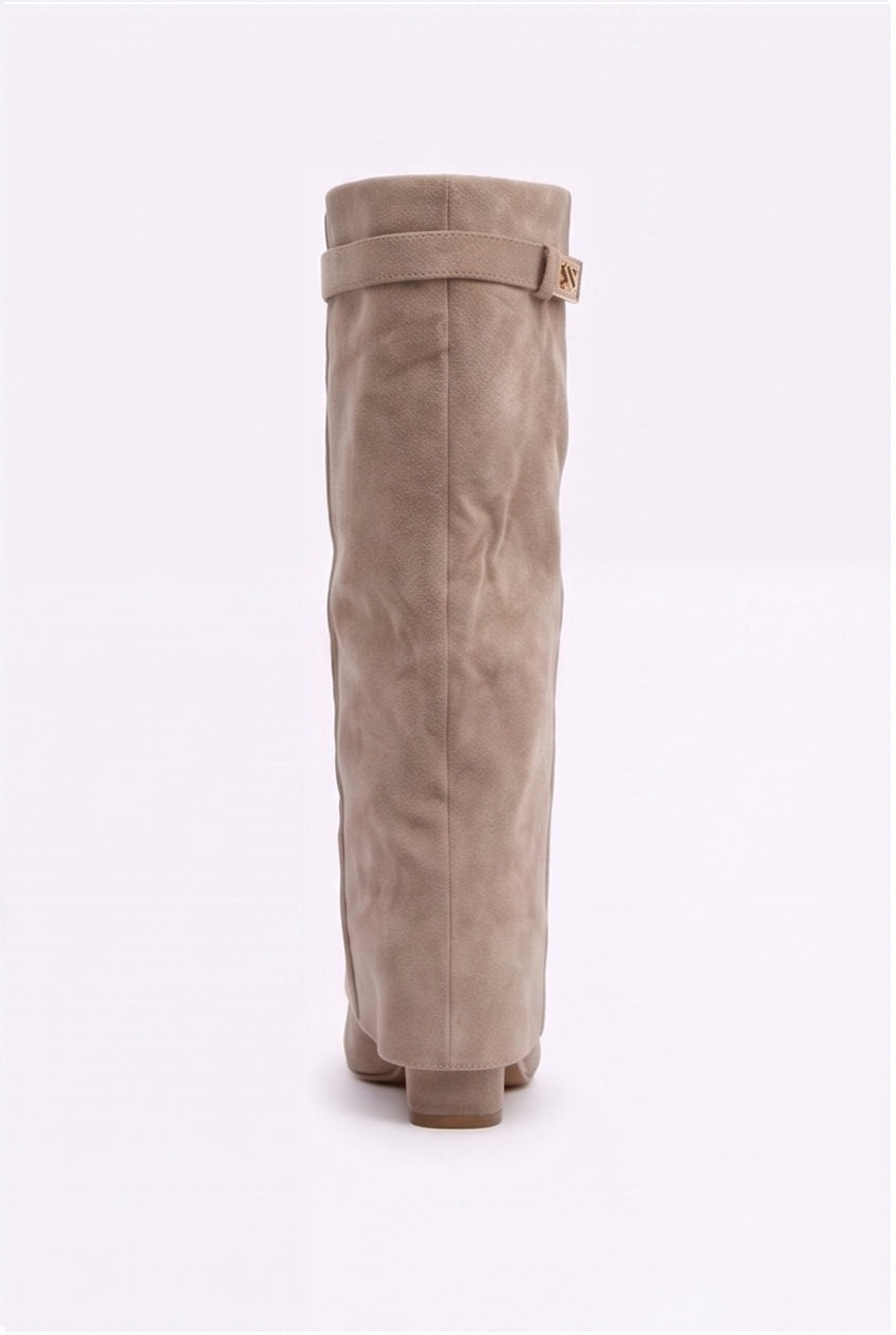 Bottes Ondine coloris Taupe - vue arrière