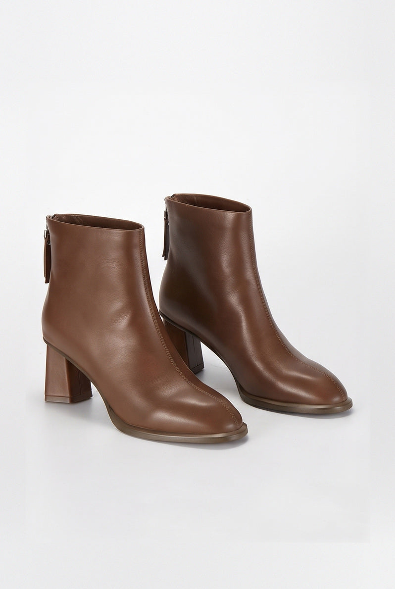 Bottines Garance coloris Marron - vue de trois quarts, la paire