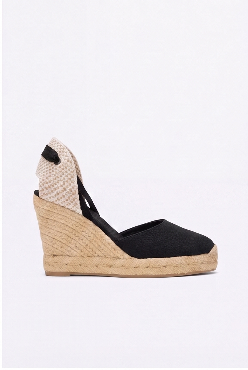 Espadrilles Églantine coloris Noir - vue de profil