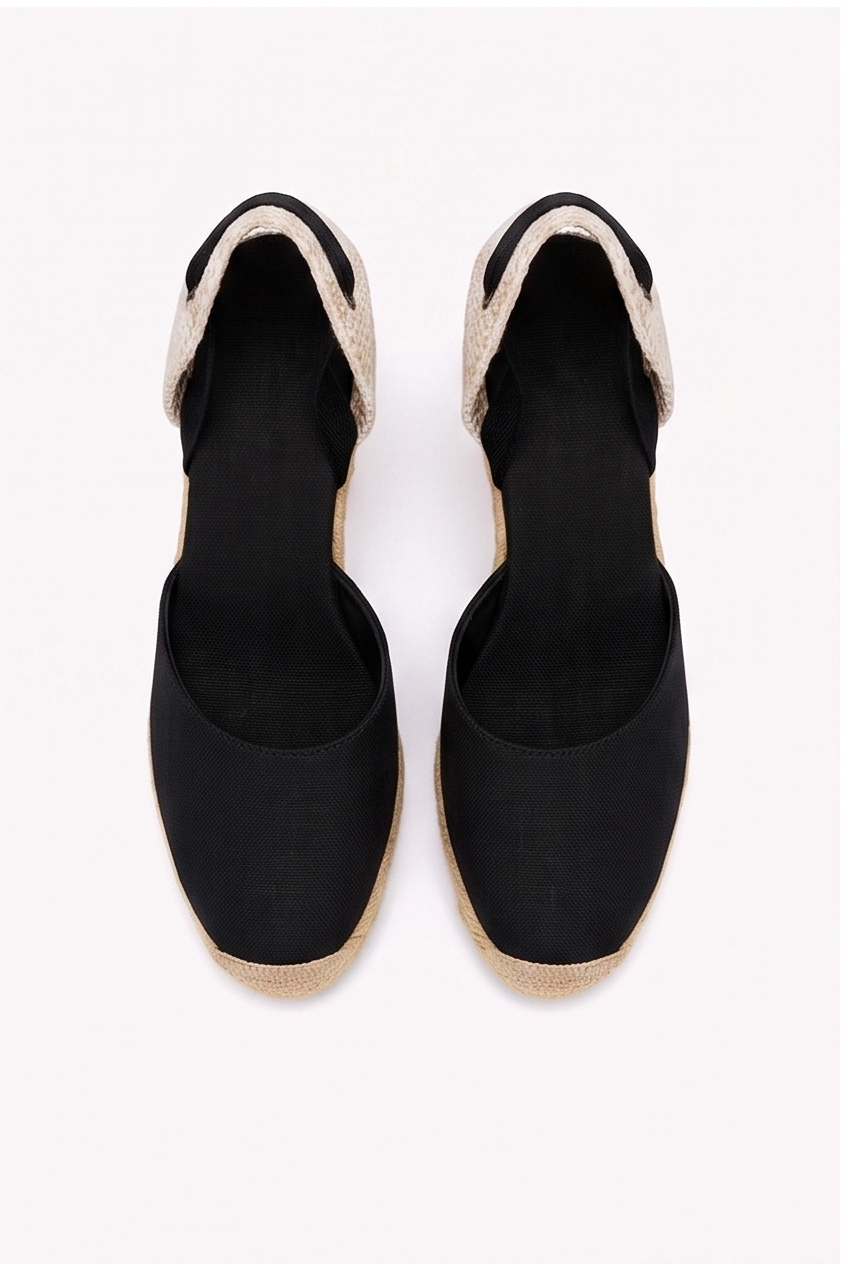 Espadrilles Églantine coloris Noir - vue de dessus
