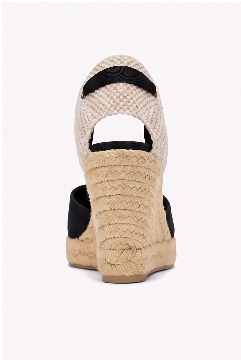 Espadrilles Églantine coloris Noir - vue arrière