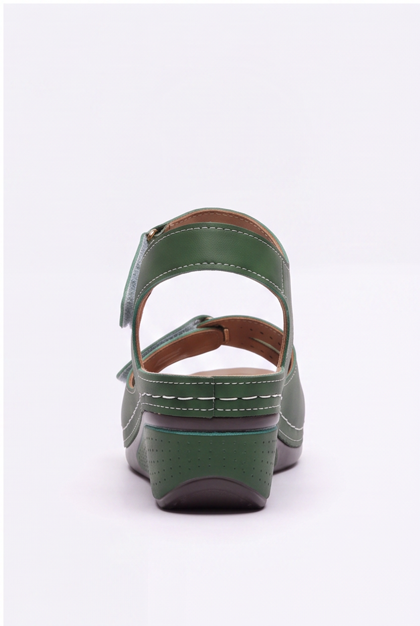 Sandales Sabine coloris Vert kaki - vue arrière
