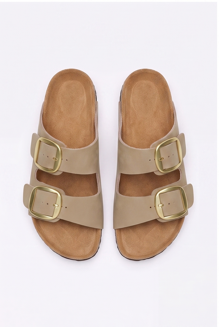 Sandales Sixtine coloris Beige - vue de dessus