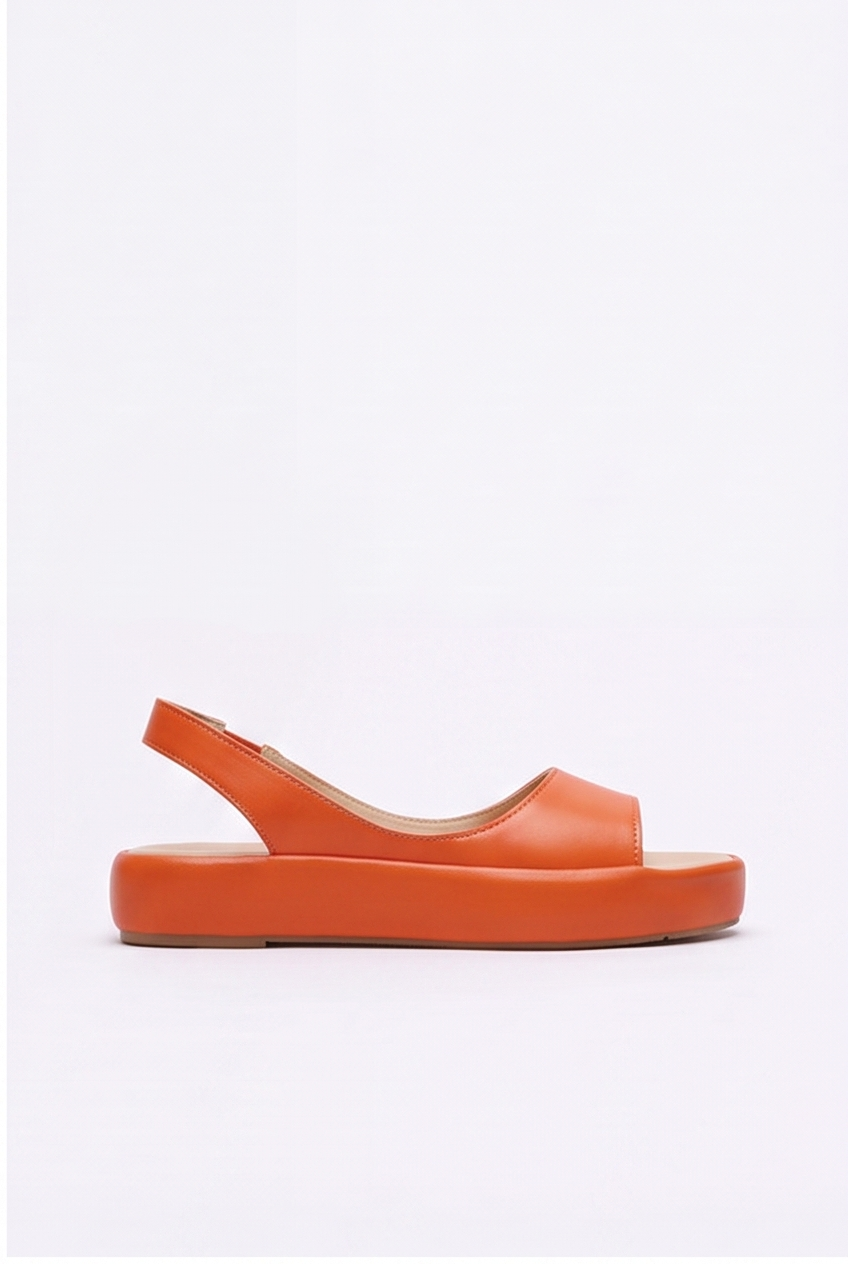 Sandales Solène coloris Orange - vue de profil