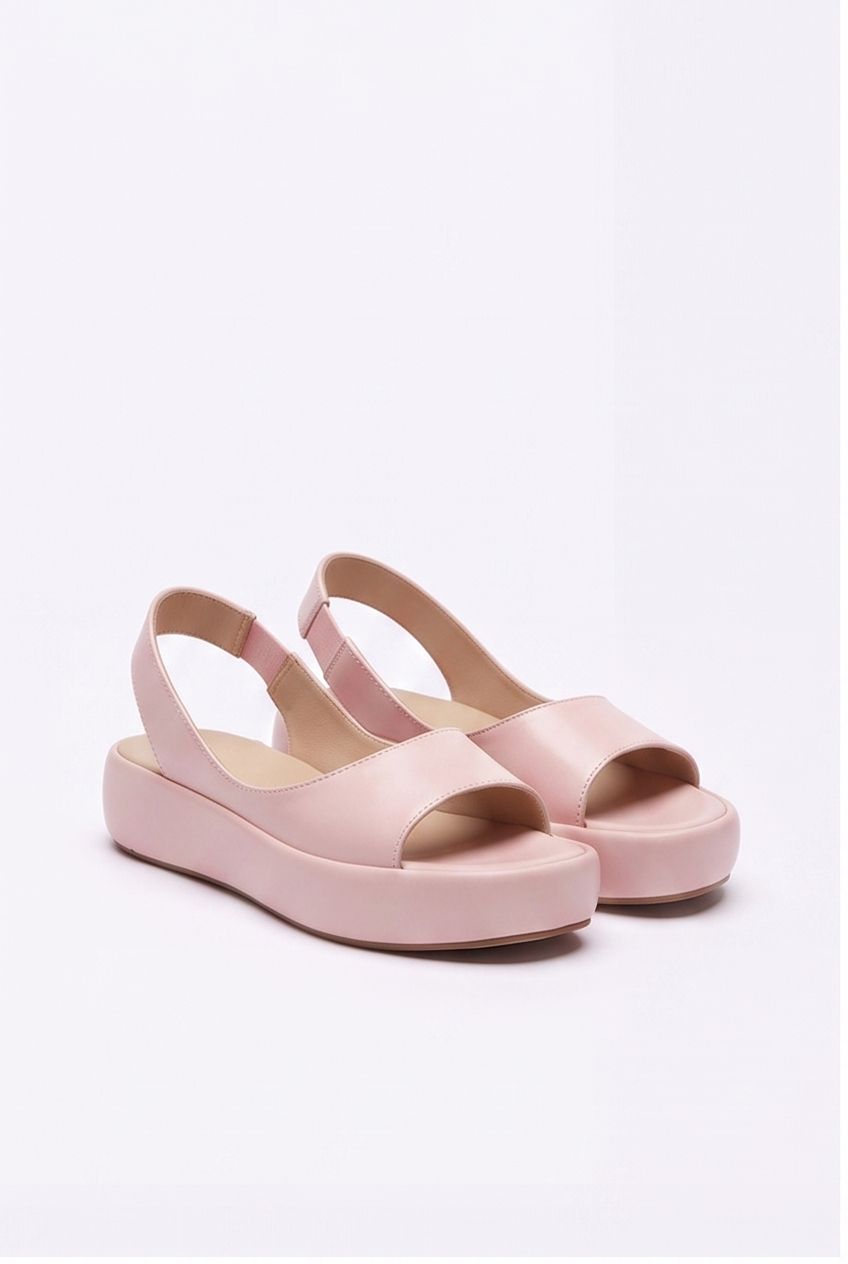 Sandales Solène coloris Rose - vue de trois quarts, la paire