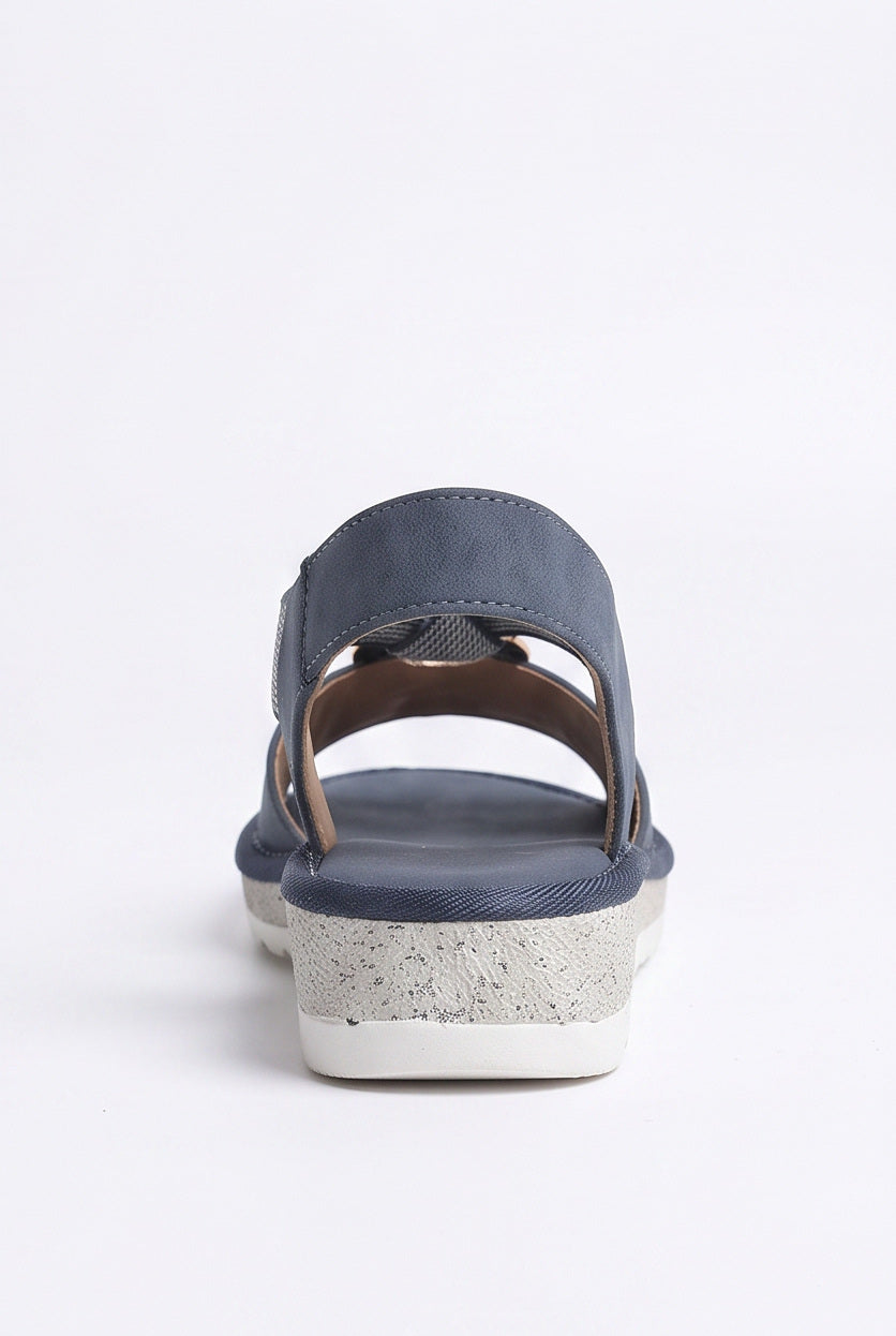 Sandales Suzanne coloris Bleu - vue arrière